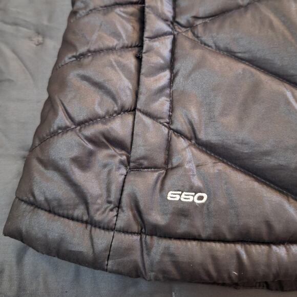 The North Face Puffer Vests Women's XS Grey Metallic Goose Down Outdoor Gorpcore - Picture 4 of 11